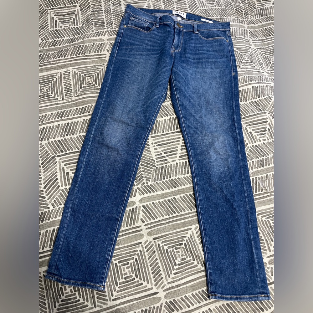 Frame Denim Blue Boyfriend Jeans